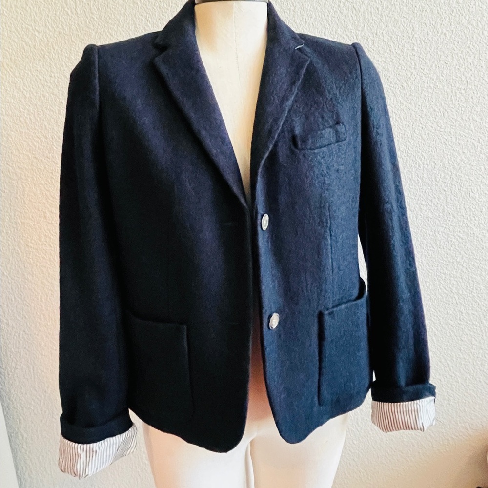 The Modern Blazer- Wool Blend- Navy